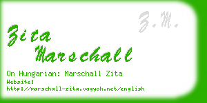 zita marschall business card